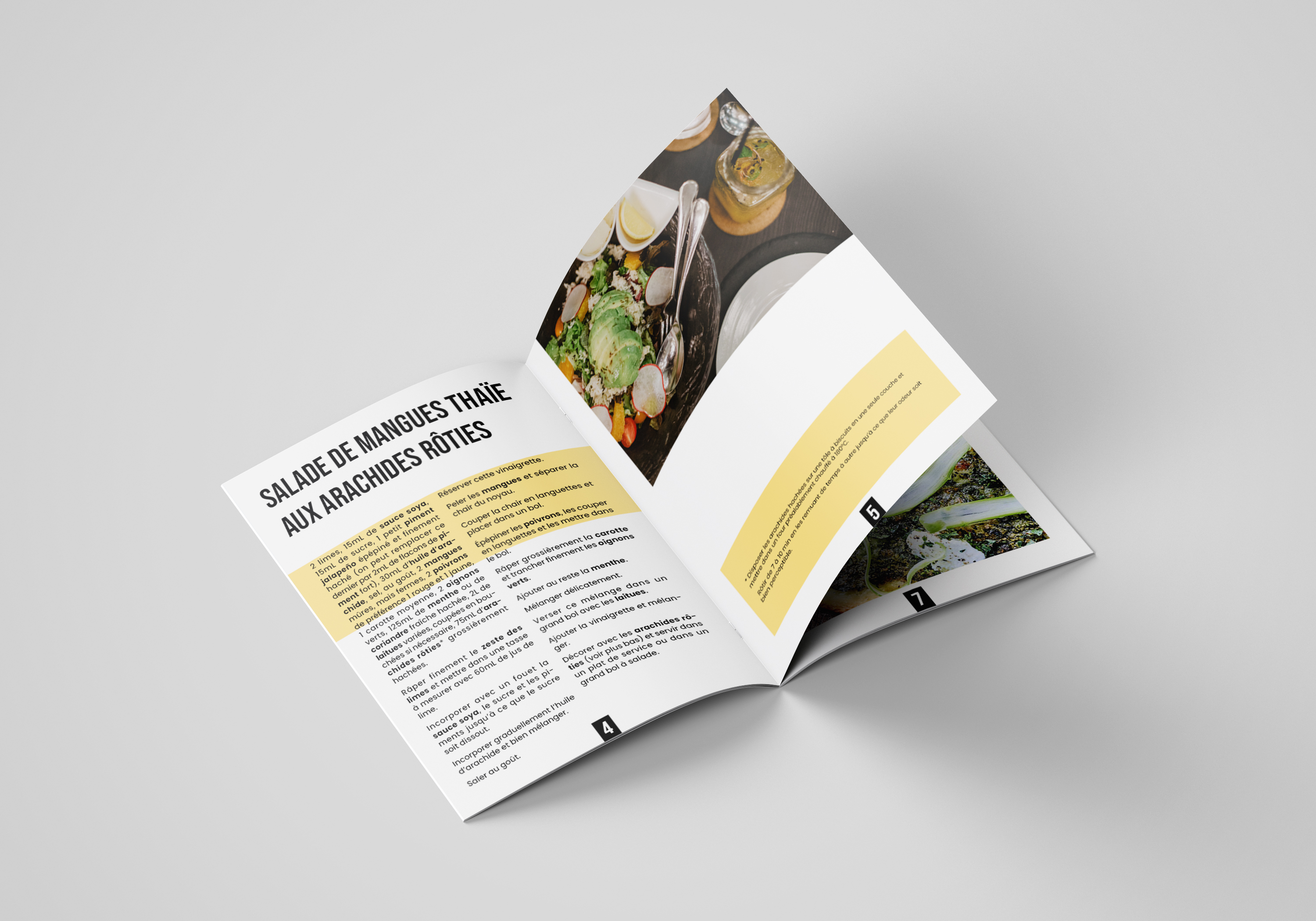 photo d'un livret de recettes