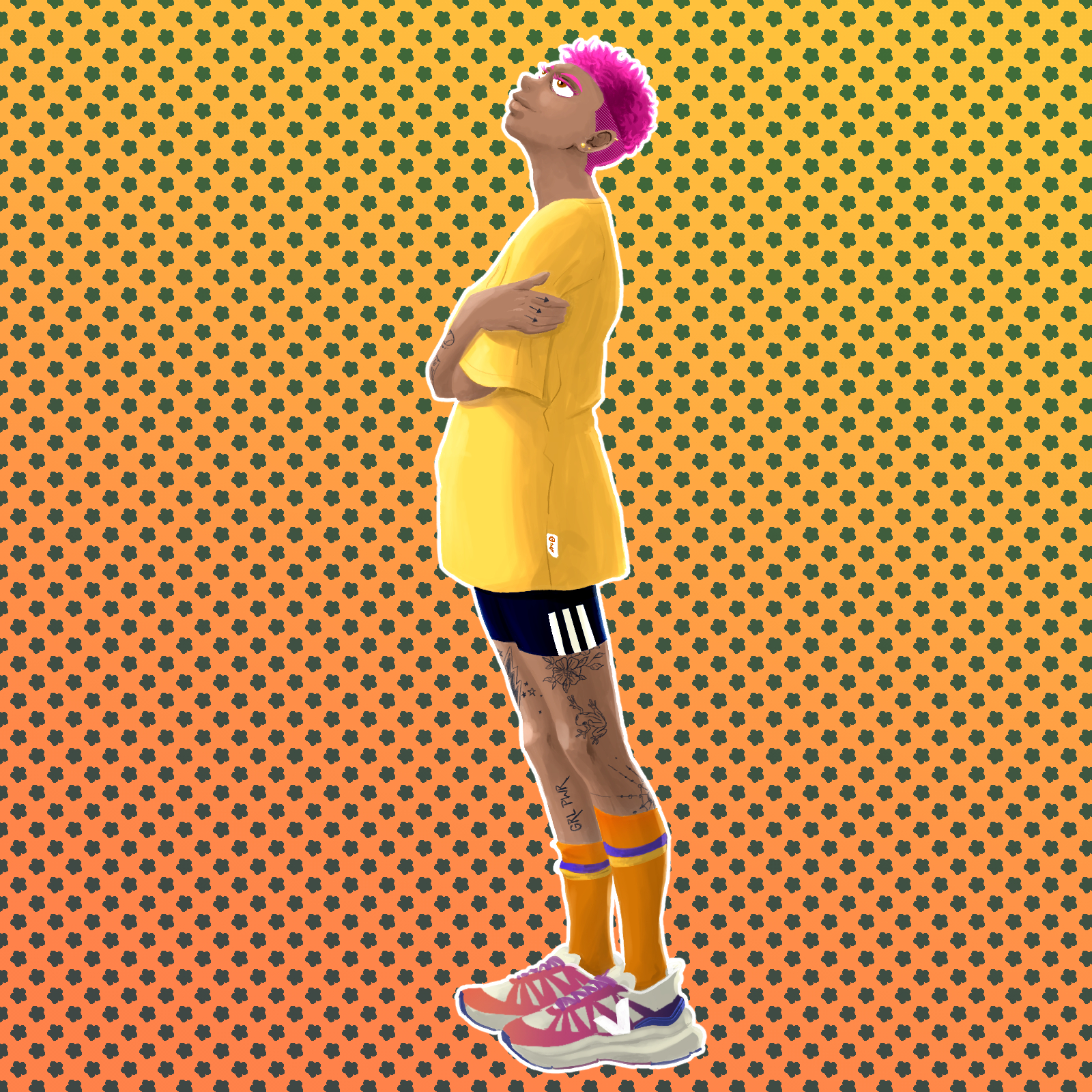 Illustration d'un personnage qui regarde vers le haut